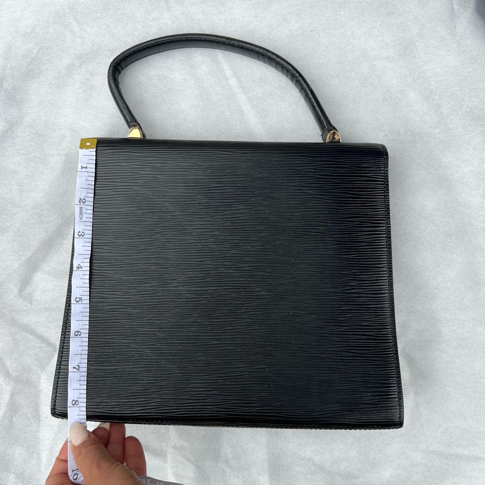 Louis Vuitton Malesherbes Bag Black Epi Leather Top Handle 🖤▪️◼️ - Picture 5 of 14